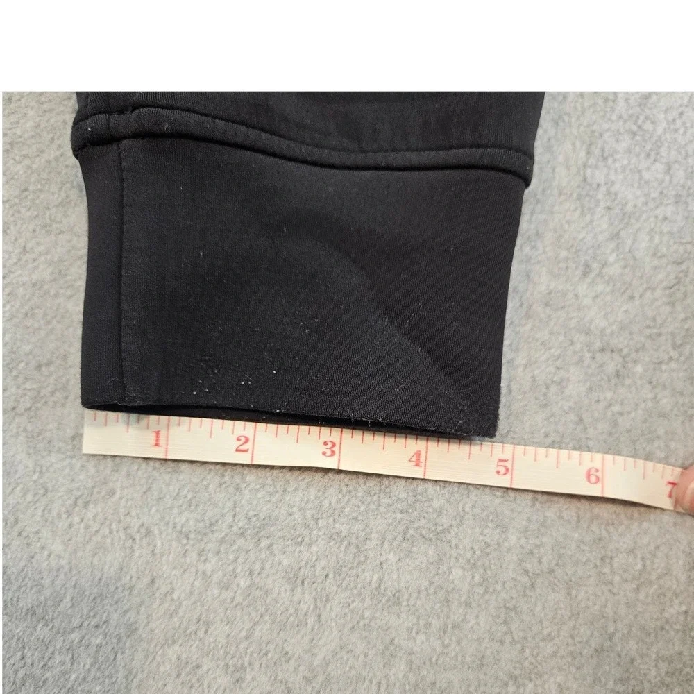 Lululemon Black Tapered Athletic Joggers Ribbed Cuff Yoga Training Pants